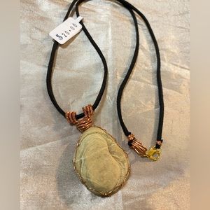 Mound stone, jewelry necklace, hand made